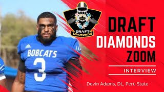 Devin Adams DL Peru State  2024 NFL Draft Prospect Zoom Interview [upl. by Aratihc849]