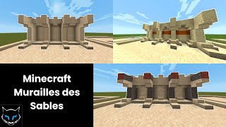 Tuto 3 murailles en grès Minecraft [upl. by Esaele889]