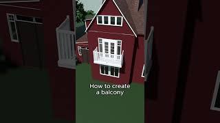 How to create a balcony in Planner 5D [upl. by Cnut]