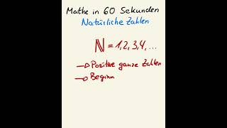 Natürliche Zahlen schnell und einfach erklärt mathe mathetipps [upl. by Emmanuel954]