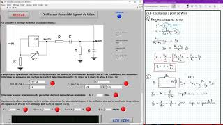 231  Oscillateur à pont de Wien [upl. by Walke]