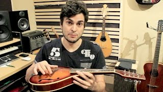 Mandolin Tuning  How to setup the bridge amp intonation [upl. by Seuqirdor]