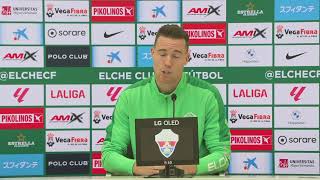 💚🎥 PRESS Carlos Clerc previa Alcorcón  Elche [upl. by Attenauq]