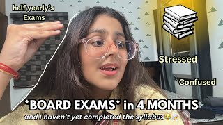 BOARDS IN 3 MONTHS📝🥲 I haven’t Completed my syllabus yet My Strategy and STUDY TIPS and TRICKS [upl. by Zales]