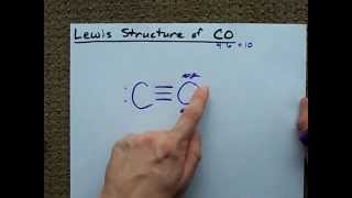 Lewis Structure of CO Carbon Monoxide [upl. by Massingill]