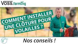 Comment installer une clôture pour volailles [upl. by Yrahcaz]