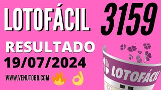 🍀 Resultado Lotofácil 3159 [upl. by Hteazile733]