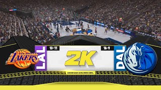 NBA 2K25 First Gameplay LA Lakers vs Dallas Mavericks [upl. by Noed960]