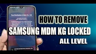 how to remove mdm samsung kg locked all version [upl. by Rinee]