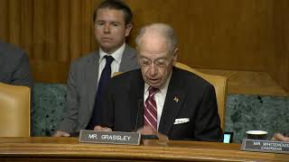 Grassley Delivers Opening Remarks at Senate Budget Committee Hearing on Housing Affordability [upl. by Tteltrab113]