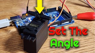 How to Adjust and Set Your Servo Motor Angle with Arduino  A demo for beginners [upl. by Hutchinson333]