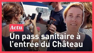 Premier jour de pass sanitaire obligatoire pour les visiteurs du Château du Taureau [upl. by Llednav886]