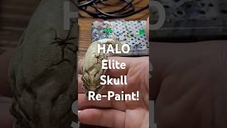 Repainting Mcfarlane Elite skull  HALO [upl. by Erbe906]