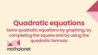 Mastering Quadratic Equations A StepbyStep Algebra Tutorial with Examples amp Practice Problems [upl. by Madelene793]