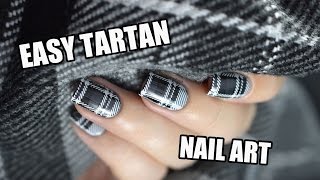 How To Easy Tartan  Plaid Nail Art Tutorial  Marine Loves Polish [upl. by Anilyx281]