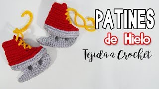 PATINES de HIELO Tejidos a Crochet o Ganchillo  Moda Crochet Maritza [upl. by Yrrek930]