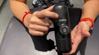 WACACO MINIPRESSO  PORTABLE  COFFEE MACHINE  UNBOXING [upl. by Ennahteb]