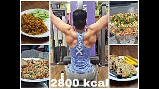 Full Day of eating 2800 Calories  Indian bodybuilding diet Lean bulk weight gain diet [upl. by Hill]