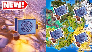 Where to find Waterbending Mythic in Fortnite  All locations for The New Avatar Mythic in fortnite [upl. by Wollis598]