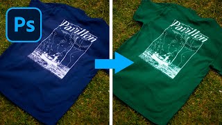 How to Change Tshirt Color in Photoshop [upl. by Nyrak]