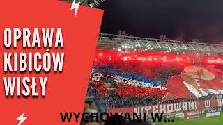 OPRAWA KIBICÓW WISŁY PODCZAS DERBÓW KRAKOWA HYMN DOPING OPRAWA RACE [upl. by Ecirahc468]