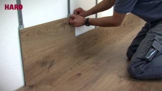 Installation instructions for quotFloor on the Wallquot – HARO Laminate English [upl. by Alecram]