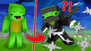 How Poor Mikey Became NINJA  Survival Battle  Maizen Minecraft Animation [upl. by Enel561]