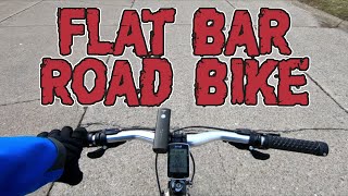 Converting a Trek Roadbike to Flat Bar [upl. by Eiahpets609]