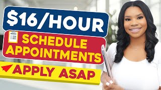 ☎️ Apply Now 16Hour Online Jobs Get Paid to Schedule Appointments  Work From Home Jobs 2024 [upl. by Morette]