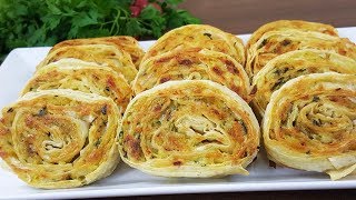 Patatesli Rulo Börek Tarifi ve Malzemeleri [upl. by Aihtekal]