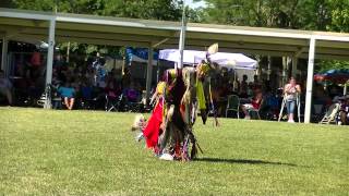 Lakota Clairmont in the Finals Grass Dance Special in Mayetta June 2013 [upl. by Yeliac980]