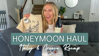 Honeymoon HAUL from Italy amp Greece Recap of our Trip [upl. by Rutan]