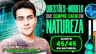 QUESTÕES que SEMPRE CAEM em NATUREZA do ENEM QuestõesModelos [upl. by Kizzie]