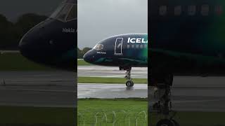 icelandair 757 northern lights livery aviation planespotting planes [upl. by Wightman]