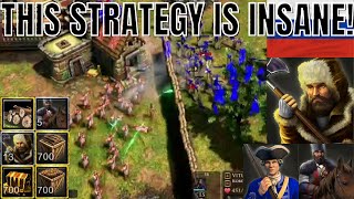 Super Aggressive Russian RUSH Strategy  AOE3 [upl. by Galen]