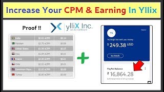 Earn From Yllix Ad Network  Yllix Payment Proof [upl. by Ahsima919]