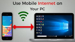 How To Connect Internet from Mobile to PC or Laptop via hotspot [upl. by Luemas]