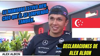 Alex Albon cambió su opinión finalizada la Carrera tras quejarse de Colapinto en la radio f1 [upl. by Erdnael248]