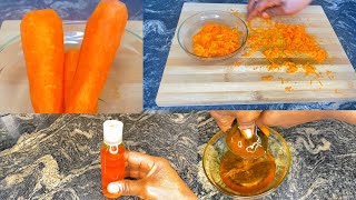 How to Make Carrot 🥕 Oil At Home For Brighter skin hair growth and food [upl. by Attirb]