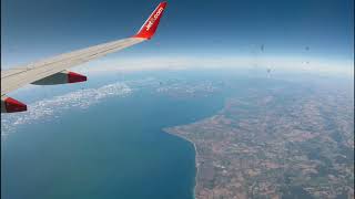 Jet2 B737 flight London Stansted to Palma De Mallorca [upl. by Haiel86]