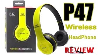 P47 Wireless Headphones A MustHave for Music Lovers  Review [upl. by Assina]