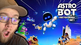 FIRST TIME PLAYING ASTRO BOT Astro Bot Playthrough Part 1 gaming ps5 astrobot [upl. by Hajed145]