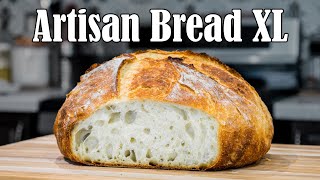 Artisan Bread XL  Extra Large and Flavorful Homemade Bread [upl. by Asiluj]