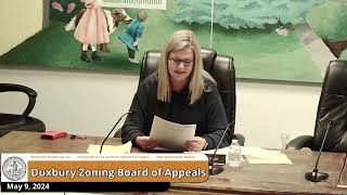 Duxbury Zoning Board of Appeals 5924 [upl. by Idelia]