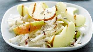 Recette  Salade de radis noir aux pommes et graines de tournesol [upl. by Thay]