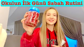 Okulun İlk Günü Sabah Rutini Vlog Ecrin Su Çoban [upl. by Alage]