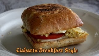 Ciabatta Breakfast Style Sandwish [upl. by Anegal]