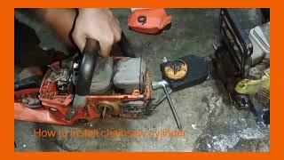 How to install a chainsaw cylinder amp pestion  shorts short viral [upl. by Eceinhoj]