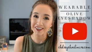 Olive Green Eyeshadow Tutorial [upl. by Ginelle434]