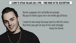 Ernia – Superclassico lyrics video with English and Italian subtitles [upl. by Carmela675]